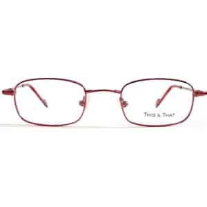 Γυαλιά οράσεως This&That 1224/C22/42 σε κόκκινο χρώμα