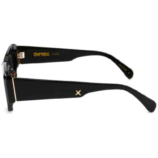 Γυαλιά ηλίου Oscar & Frank Cοrtez/Gloss Black 042BL μαύρο κοκάλινο σκελετό σε τετράγωνο σχήμα 50mm